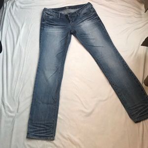 Express low rise straight leg jeans